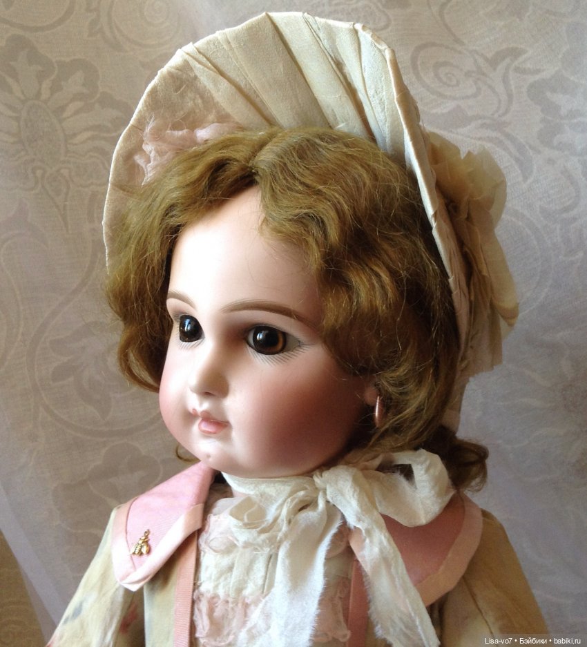 Костюм для антикварной куклы из "ужасной" антикварной ткани (фото 3)