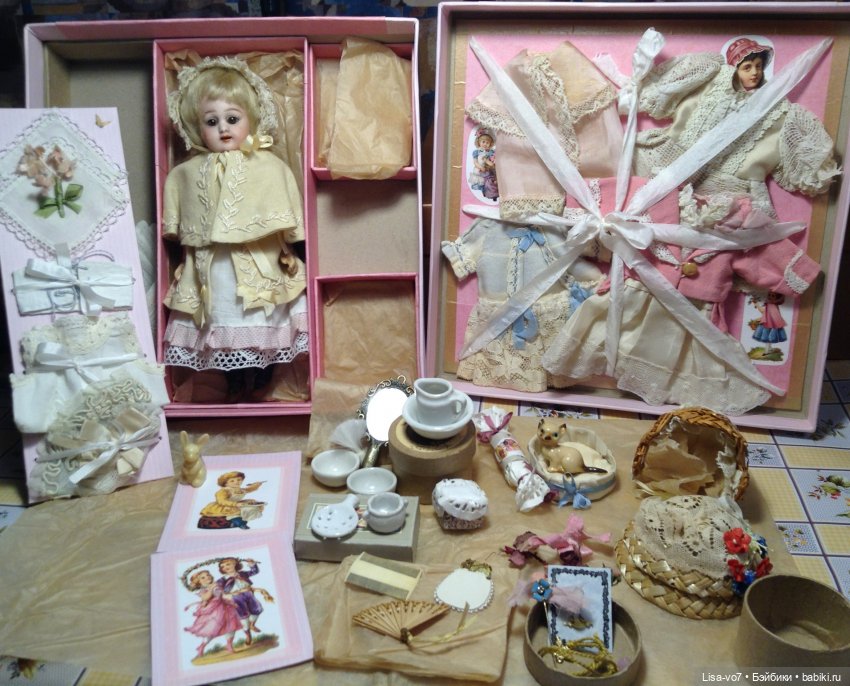 Почти француженка (Антикварная кукла с приданым)