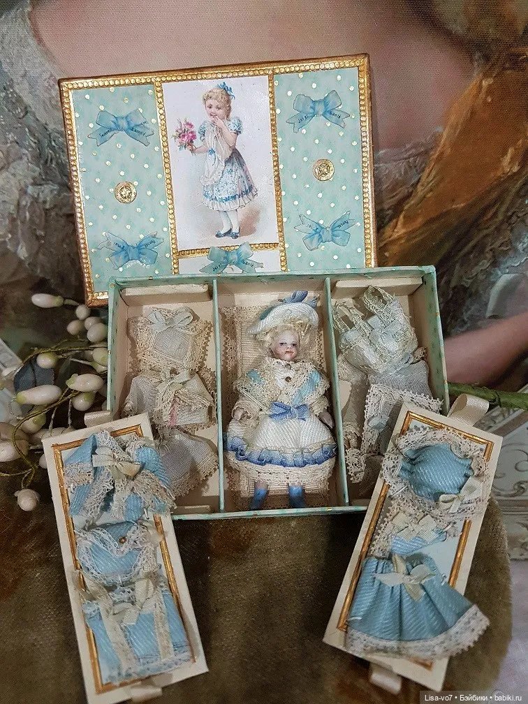 Моя первая кукольная коробочка для антикварочки