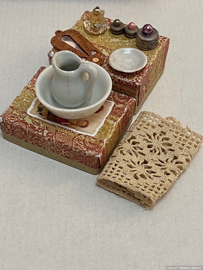 Девочка с лошадкой. Коробочка для антикварной куклы (фото 9)