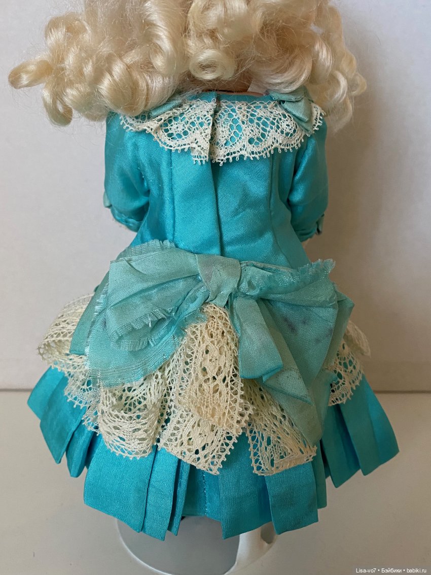 Бантик. Платье для антикварной куклы по образцу (фото 4)