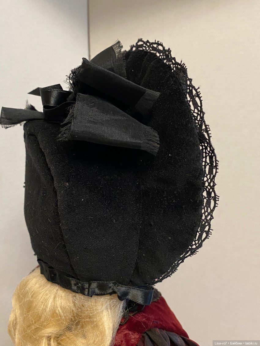 Черная шляпка — Редкие антикварные куклы и реплики: воск (фото 5)