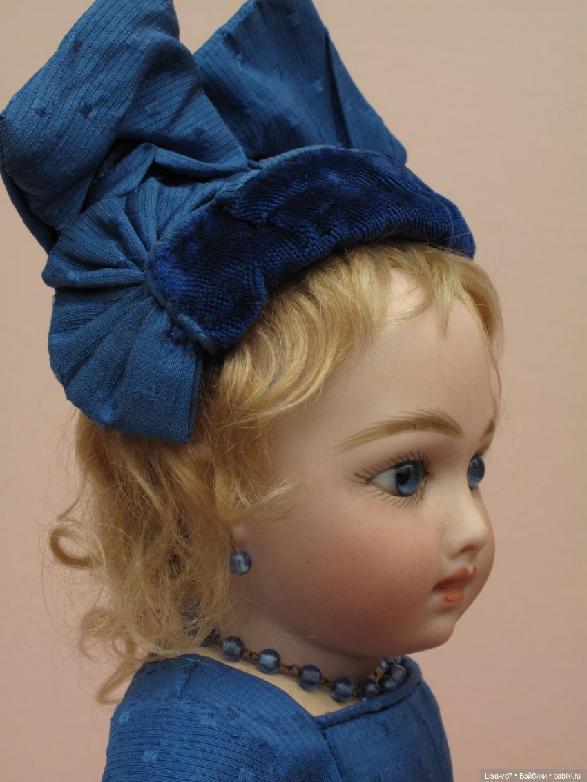 Шляпка из обрезков — Редкие антикварные куклы и реплики: воск (фото 8)