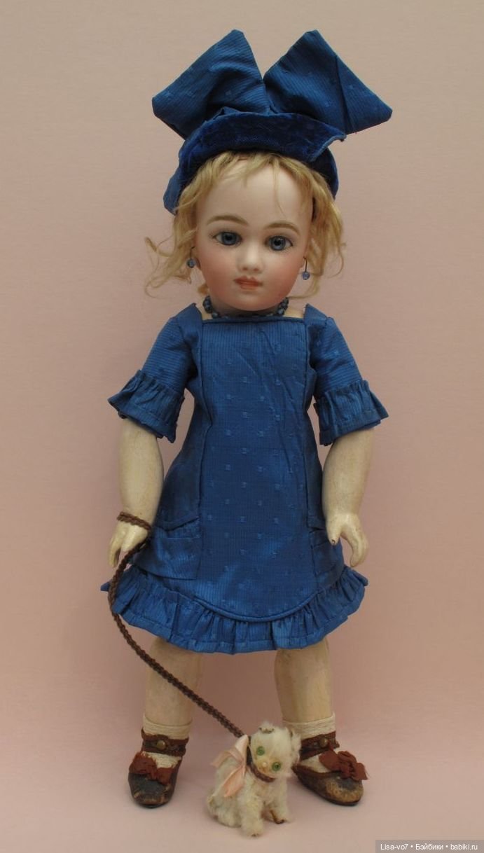 Шляпка из обрезков — Редкие антикварные куклы и реплики: воск (фото 9)