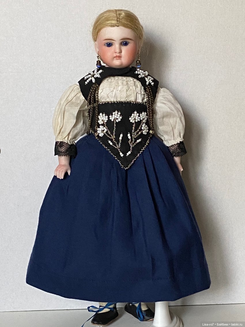 Костюм для антикварной куклы по антикварному образцу (фото 8)
