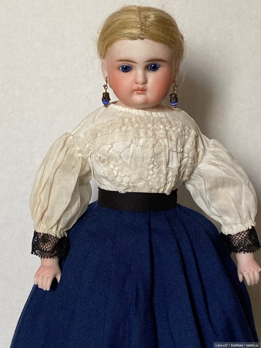 Костюм для антикварной куклы по антикварному образцу (фото 10)