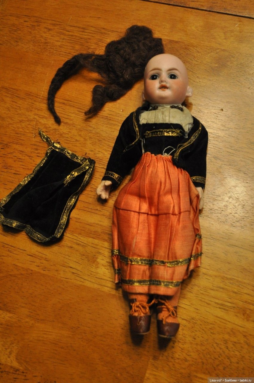 Национальный костюм для антикварной куклы. Реставрация (фото 5)