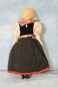 Национальный костюм для антикварной куклы. Реставрация (фото 8)