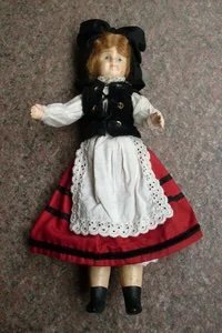 Национальный костюм для антикварной куклы. Реставрация (фото 9)