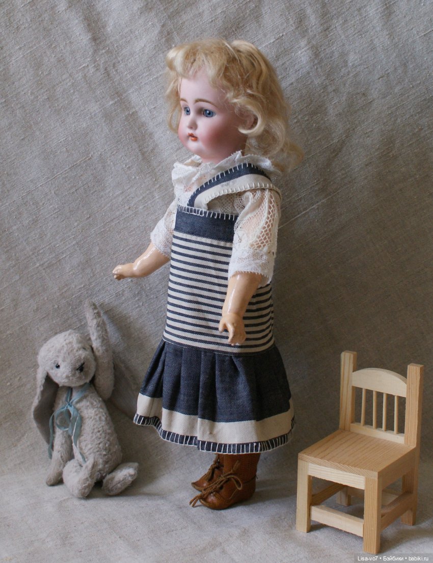 Как можно использовать для кукол не совсем "кукольный " антикварный лоскут (фото 2)