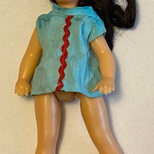 Интересная винтажная куколка, до и после приведения в порядок.