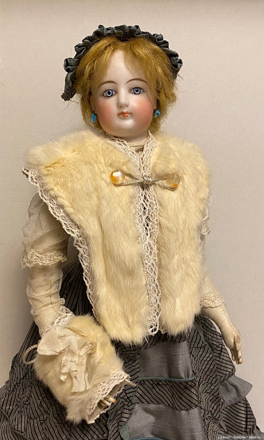 Накидка и муфта для антикварных кукол (фото 6)