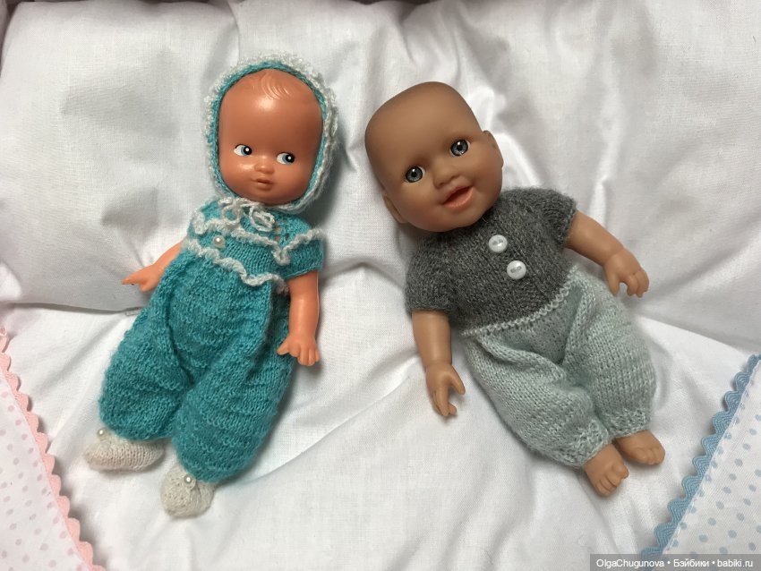 Комбинезончики из шерстяного мулине