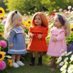 Платье для куклы Готц 36 см