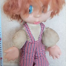 Кукла Антошка (Незнайка, футболист) СССР ремонт глаз