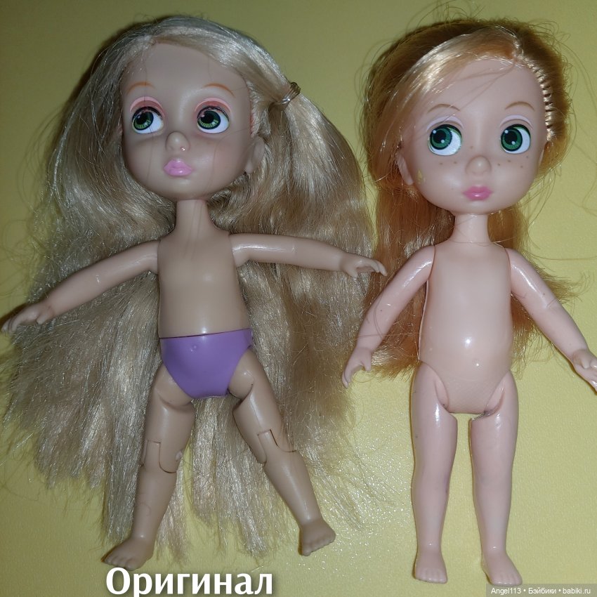 Сравнение Рапунцель мини аниматор и аналог | Бэйбики Сравнение Рапунцель мини аниматор и аналог