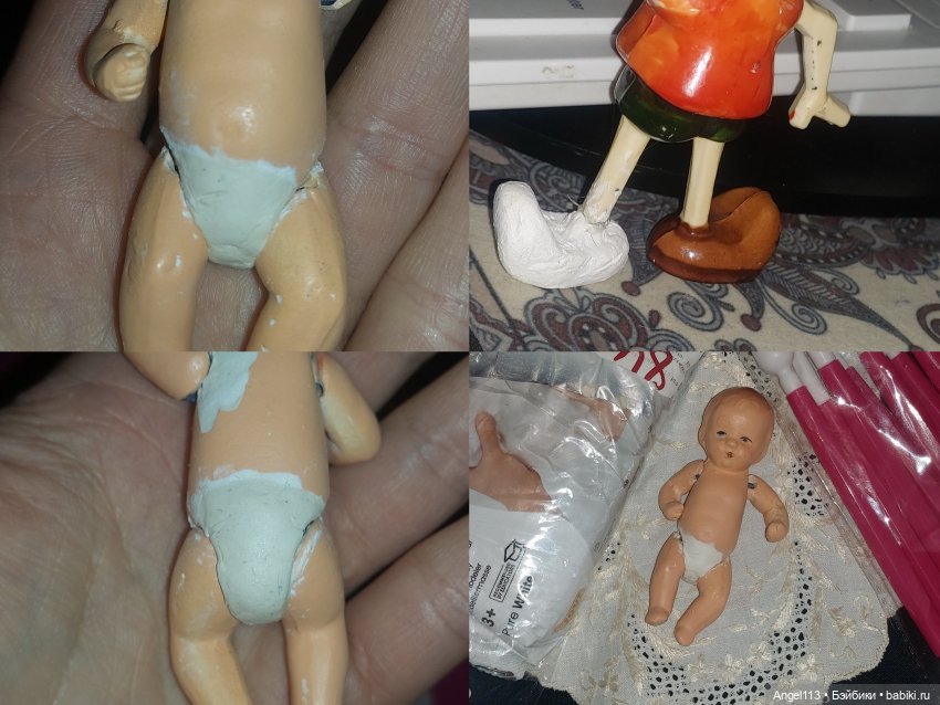 Ремонт фарфорового пупсика (фото 2)