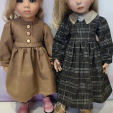Платья с длинным рукавом для кукол Готц/Цвергназе