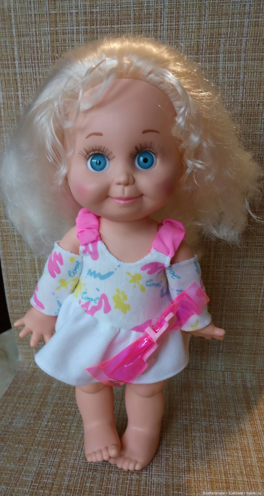 Сэнди не хочет уезжать — Куклы Galoob Baby Face (Фейсинки): винтаж 90 (фото 4)
