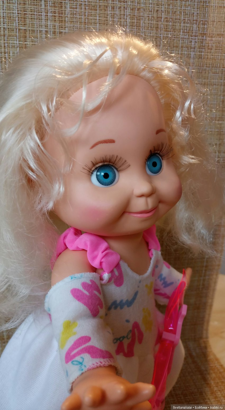 Сэнди не хочет уезжать — Куклы Galoob Baby Face (Фейсинки): винтаж 90
