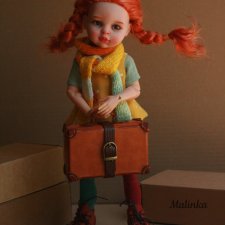 Пеппи длинный чулок