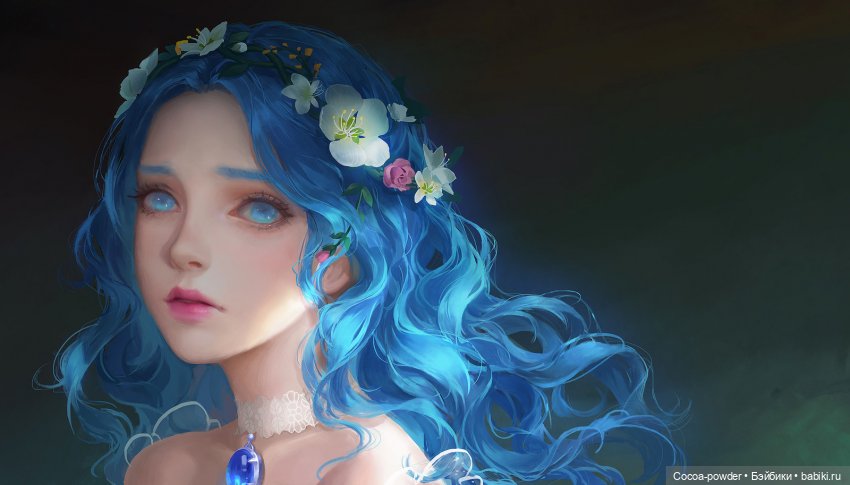 Цветочный образ экшн девушки