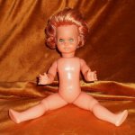 ГДР. Кукла номерная. Рыжая.