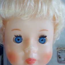 Замена ресниц кукле СССР Нина