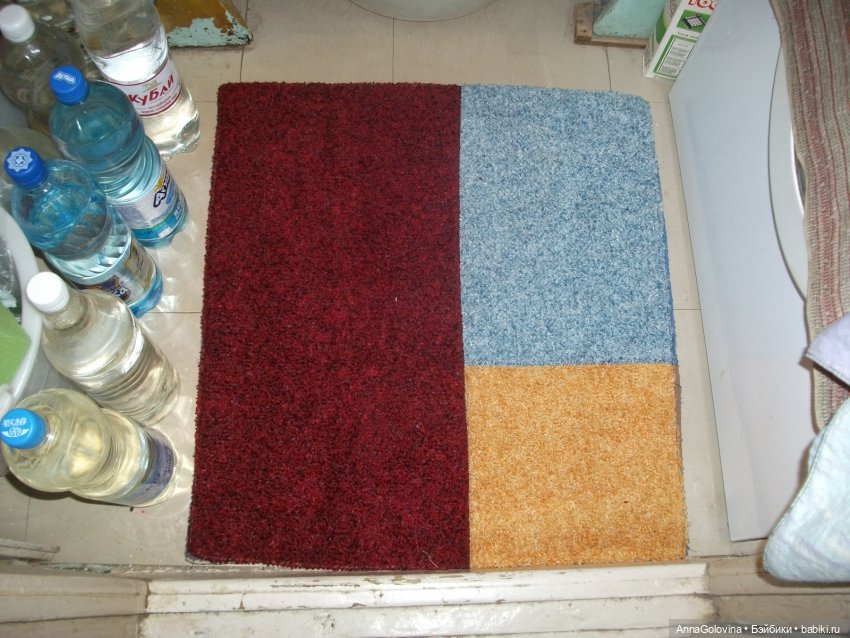 Коврик в ванную одна сторона.