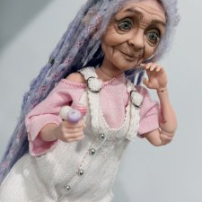 Бабуличка-хипстер печатная бжд