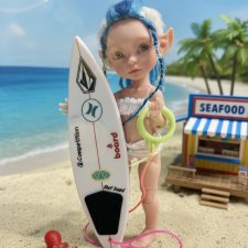 Печатная куколка bjd Дмитрия Полетаева Бусинка