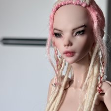 Парик из дредов и кос для bjd Сhimera