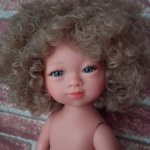 Carmen Gonzalez  Кукла Селена кудряшка с серыми глазами, 34 см