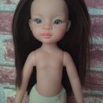 Кукла Мали  Paola Reina с каштановыми волосами без челки на теле 2017 года