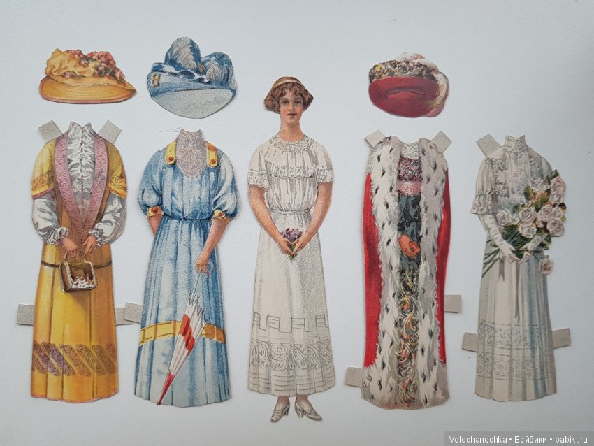 Моя коллекция старинных БУМАЖНЫХ КУКОЛ серии "The Polly Paper Playmate" 1910 год (фото 3)