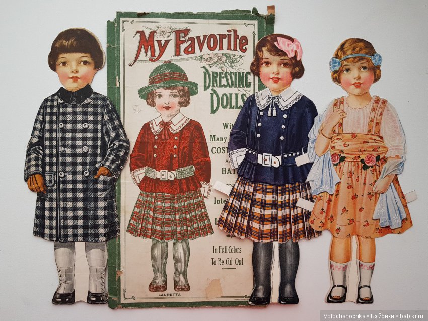 Старинные Бумажные Куклы серии Mi Favorite Dressing Dolls. 20-е годы прошлого века (фото 2)