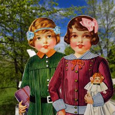 Старинные Бумажные Куклы серии Mi Favorite Dressing Dolls. 20-е годы прошлого века