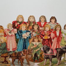 Старинные Бумажные Куклы  McLaughlin Coffee и  J&P Coats