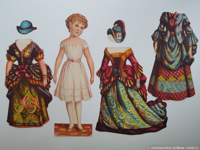 Старинные Бумажные Куклы - моя коллекция