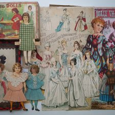 Старинные  Бумажные Куклы - моя коллекция