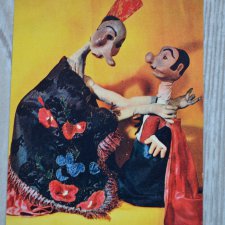 Куклы актеры и их создатели. Навеяно старыми открытками..Открытка 1