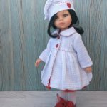 Комплект одежды для паола рейна с белым пальто