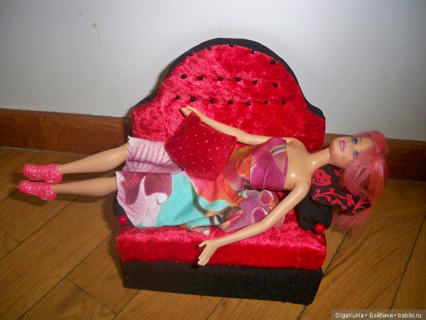 Мебель для кукол с детьми, поделки (фото 9)