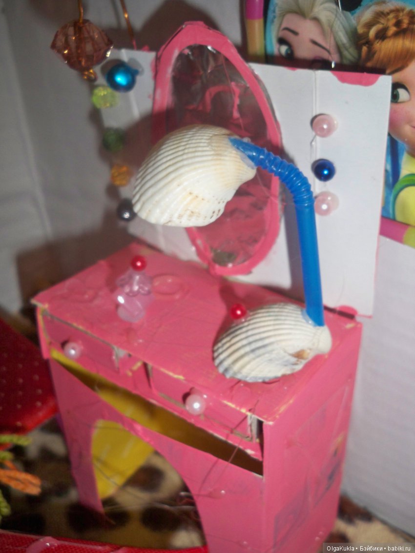 Мебель для кукол с детьми, поделки (фото 7)