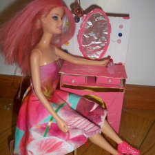 Мебель для кукол с детьми, поделки