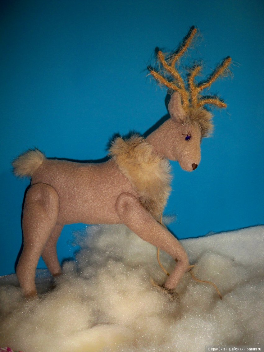 Олень — Текстильные игрушки и примитивы: кофейные (фото 2)