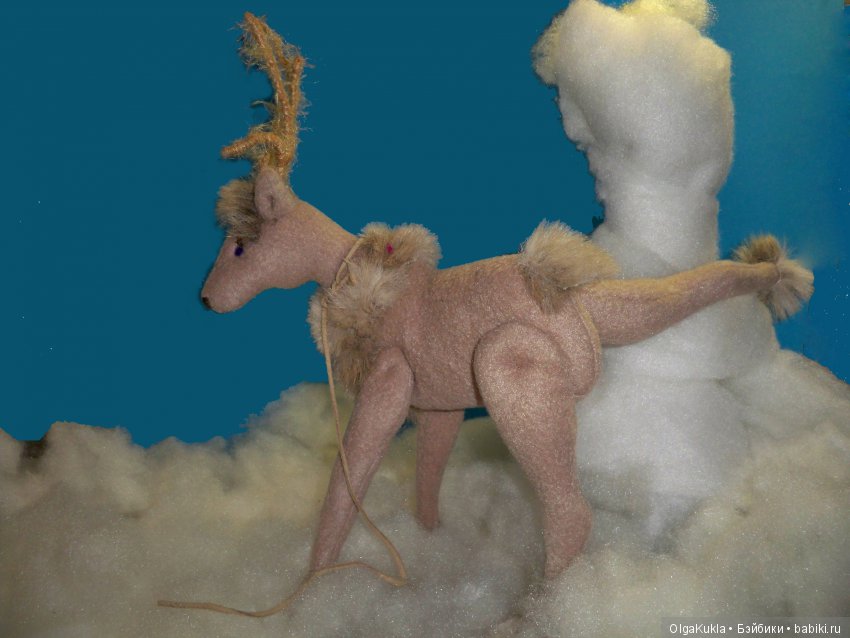 Олень — Текстильные игрушки и примитивы: кофейные (фото 5)