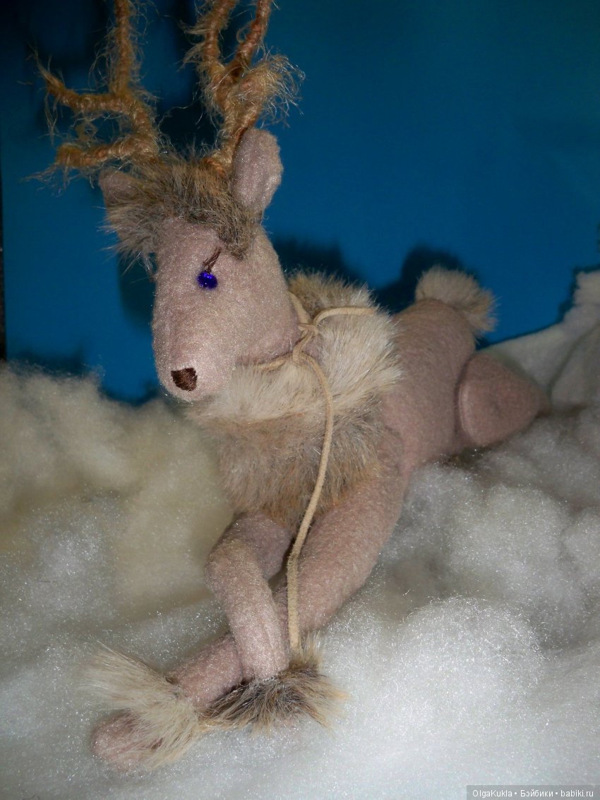 Олень — Текстильные игрушки и примитивы: кофейные (фото 3)