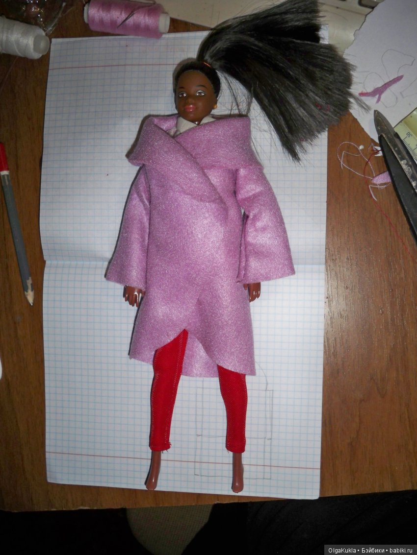 Шьем простое пальто для Барби (фото 9)