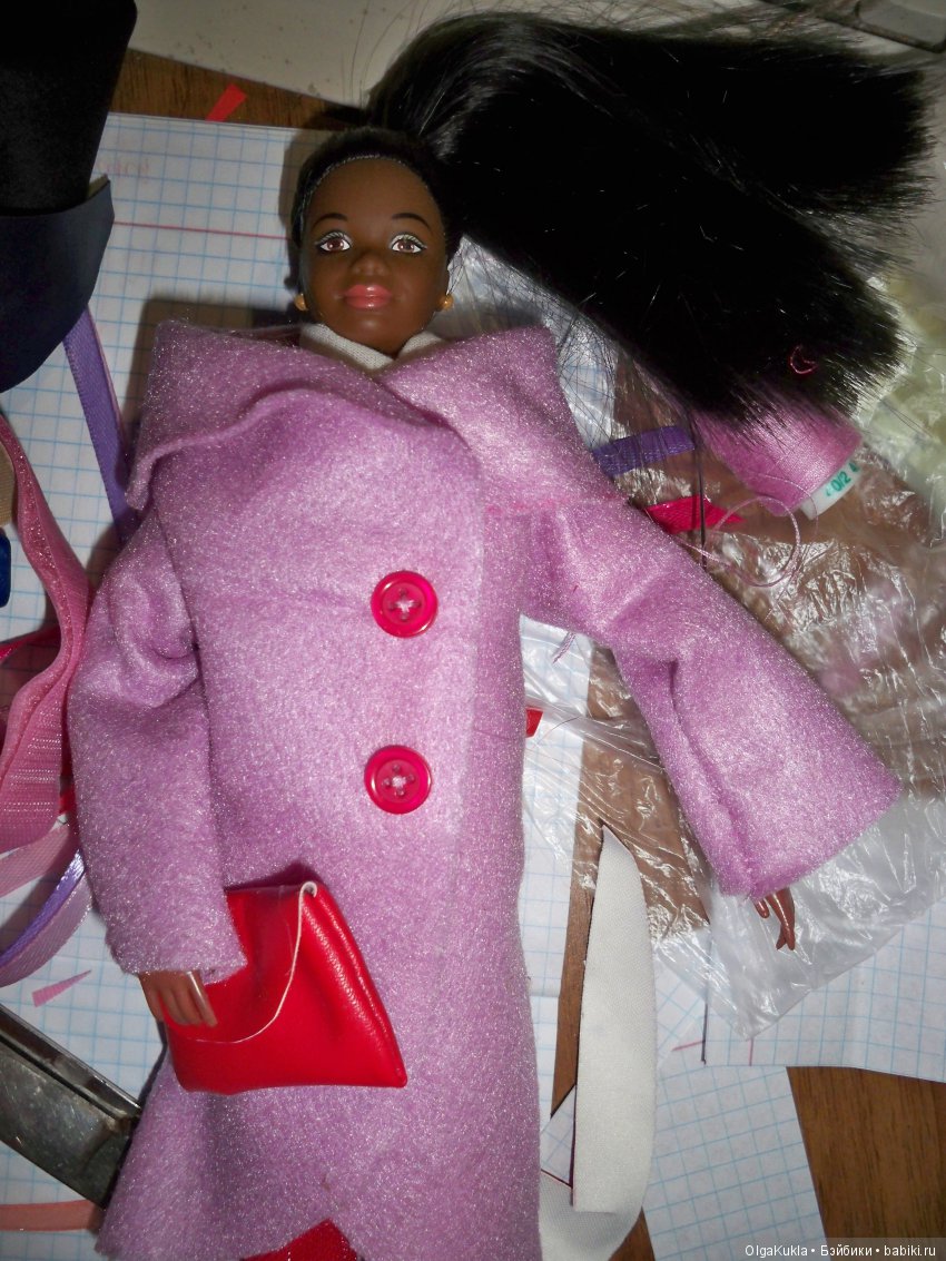 Шьем простое пальто для Барби